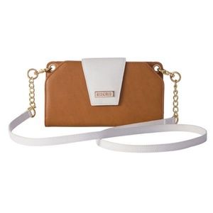 Miche Brown Caramel and White Crossbody Wallet